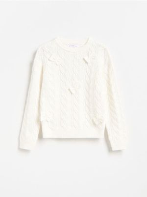 Sweter dziewczęcy jesienny Reserved ze sklepu: Reserved w kategorii: Swetry dziewczęce - zdjęcie 74CCA4C-3C1-6972_604ML
