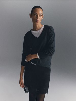 Sweter damski zimowy casual Reserved ze sklepu: Reserved w kategorii: Swetry damskie - zdjęcie 74CCA4C-3C1-6972_633KO