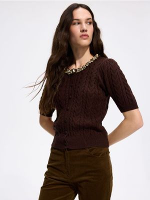 Sweter damski casual Reserved ze sklepu: Reserved w kategorii: Swetry damskie - zdjęcie 74CCA4C-3C1-6972_647JO