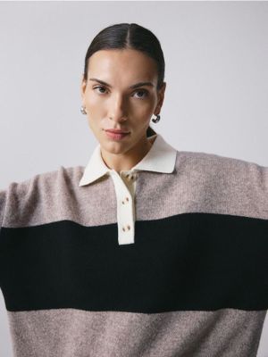 Sweter damski casual Reserved ze sklepu: Reserved w kategorii: Swetry damskie - zdjęcie 74CCA4C-3C1-6972_654KO