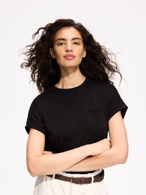 Bluzka damska casual na wiosnę Reserved ze sklepu: Reserved w kategorii: Bluzki damskie - zdjęcie 74CCA4C-3C1-6972_670LD