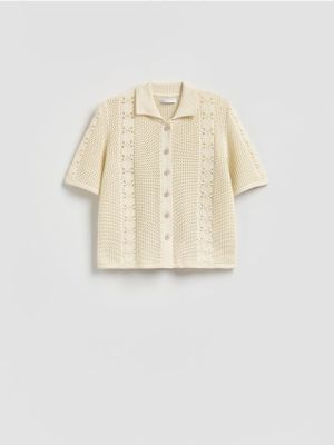 Sweter damski casual Reserved ze sklepu: Reserved w kategorii: Swetry damskie - zdjęcie 74CCA4C-3C1-6972_673JL