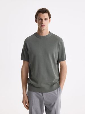 T-shirt męski casual Reserved ze sklepu: Reserved w kategorii: T-shirty męskie - zdjęcie 74CCA4C-3C1-6972_688HT