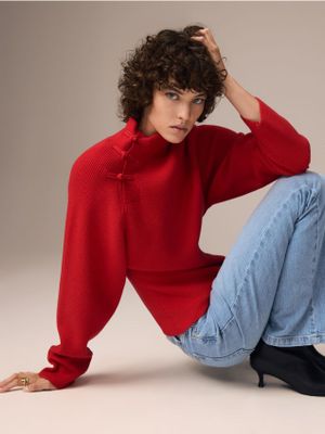 Sweter damski casual Reserved ze sklepu: Reserved w kategorii: Swetry damskie - zdjęcie 74CCA4C-3C1-6972_696KV