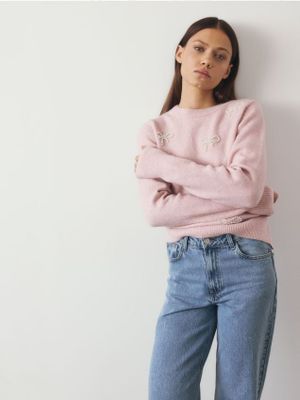 Sweter damski casualowy Reserved ze sklepu: Reserved w kategorii: Swetry damskie - zdjęcie 74CCA4C-3C1-6972_7251B