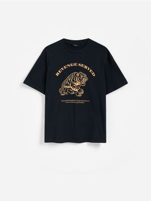 T-shirt męski w stylu młodzieżowym Reserved ze sklepu: Reserved w kategorii: T-shirty męskie - zdjęcie 74CCA4C-3C1-6972_763JM