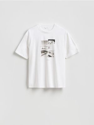 T-shirt męski Reserved ze sklepu: Reserved w kategorii: T-shirty męskie - zdjęcie 74CCA4C-3C1-6972_772JM
