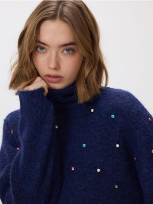 Sweter damski na zimę casual Reserved ze sklepu: Reserved w kategorii: Swetry damskie - zdjęcie 74CCA4C-3C1-6972_773IM