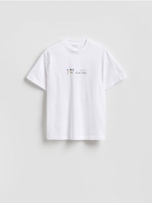Reserved - T-shirt męski casual ze sklepu: Reserved w kategorii: T-shirty męskie - zdjęcie 74CCA4C-3C1-6972_781JM