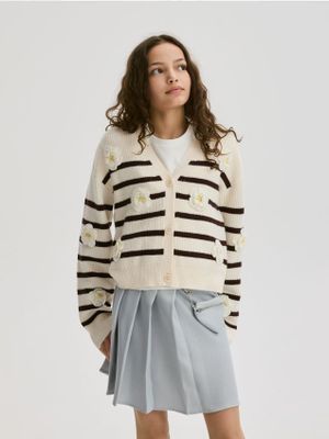 Sweter dziewczęcy jesienny Reserved ze sklepu: Reserved w kategorii: Swetry dziewczęce - zdjęcie 74CCA4C-3C1-6972_800IE