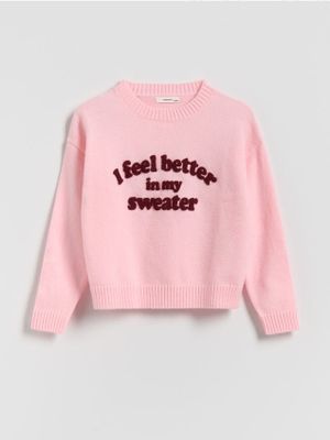 Sweter dziewczęcy jesienny Reserved ze sklepu: Reserved w kategorii: Swetry dziewczęce - zdjęcie 74CCA4C-3C1-6972_807FH