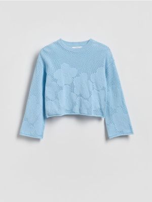 Sweter dziewczęcy na jesień Reserved ze sklepu: Reserved w kategorii: Swetry dziewczęce - zdjęcie 74CCA4C-3C1-6972_813IE