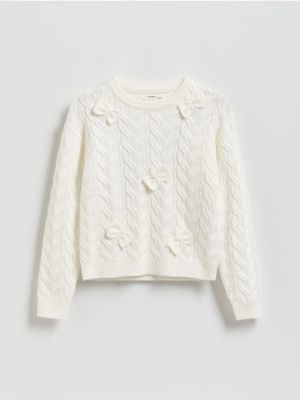 Sweter dziewczęcy na jesień Reserved ze sklepu: Reserved w kategorii: Swetry dziewczęce - zdjęcie 74CCA4C-3C1-6972_825FH