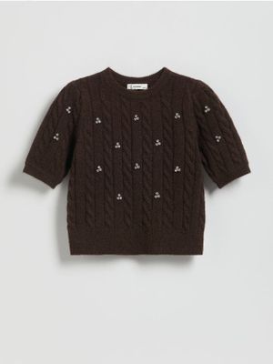 Sweter dziewczęcy jesienny Reserved ze sklepu: Reserved w kategorii: Swetry dziewczęce - zdjęcie 74CCA4C-3C1-6972_844CF