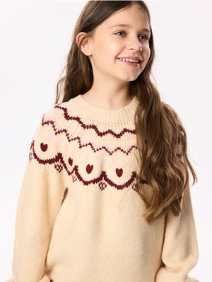 Sweter dziewczęcy jesienny Reserved ze sklepu: Reserved w kategorii: Swetry dziewczęce