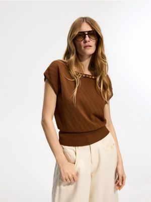 Sweter damski casual Reserved ze sklepu: Reserved w kategorii: Swetry damskie - zdjęcie 74CCA4C-3C1-6972_852IP