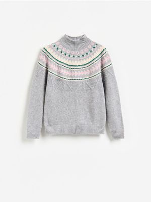 Sweter damski zimowy Reserved ze sklepu: Reserved w kategorii: Swetry damskie - zdjęcie 74CCA4C-3C1-6972_856KZ