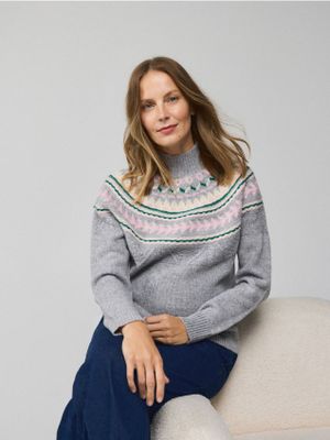 Sweter damski zimowy Reserved ze sklepu: Reserved w kategorii: Swetry damskie - zdjęcie 74CCA4C-3C1-6972_856KZ