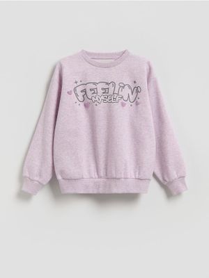 Bluza dziewczęca z napisem Reserved ze sklepu: Reserved w kategorii: Bluzy dziewczęce