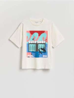 T-shirt chłopięce na lato Reserved ze sklepu: Reserved w kategorii: T-shirty chłopięce - zdjęcie 74CCA4C-3C1-6972_890IX