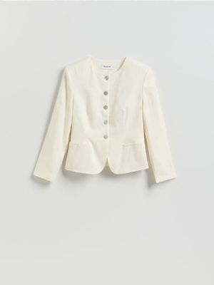 Marynarka casual Reserved ze sklepu: Reserved w kategorii: Marynarki damskie - zdjęcie 74CCA4C-3C1-6972_924HU