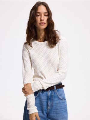 Sweter damski casual Reserved ze sklepu: Reserved w kategorii: Swetry damskie - zdjęcie 74CCA4C-3C1-6972_951KL