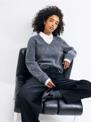 Reserved - Sweter damski casual ze sklepu: Reserved w kategorii: Swetry damskie - zdjęcie 74CCA4C-3C1-6972_960KL
