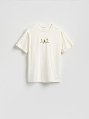 T-shirt męski na wiosnę młodzieżowy Reserved ze sklepu: Reserved w kategorii: T-shirty męskie - zdjęcie 74CCA4C-3C1-6972_986HL