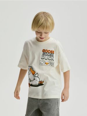 T-shirt chłopięce letni Reserved ze sklepu: Reserved w kategorii: T-shirty chłopięce - zdjęcie 74CCA4C-3C1-6972_988HR