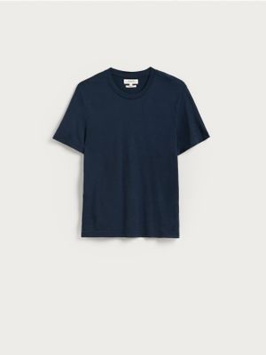 granatowy T-shirt męski z krótkim rękawem Reserved ze sklepu: Reserved w kategorii: T-shirty męskie