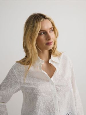 Bluzka damska casual Reserved ze sklepu: Reserved w kategorii: Bluzki damskie - zdjęcie 74CCA4C-3C1-6972_VE094