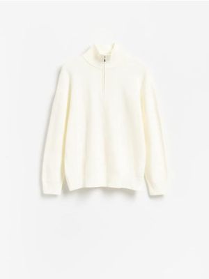 biały Sweter męski Reserved ze sklepu: Reserved w kategorii: Swetry męskie
