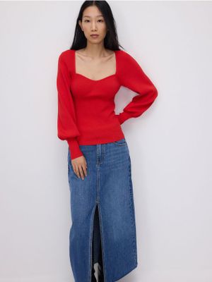 Sweter damski casual Reserved ze sklepu: Reserved w kategorii: Swetry damskie - zdjęcie 74CCA4C-3C1-6972_ZR693