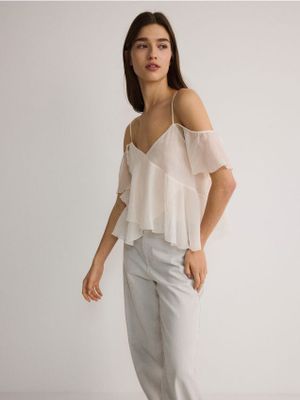 Bluzka damska casual wiosenna Reserved ze sklepu: Reserved w kategorii: Bluzki damskie - zdjęcie 74CCA4C-3C1-6972_ZU647