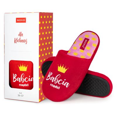 Kapcie damskie na zimę SOXO ze sklepu: Sklep SOXO w kategorii: Kapcie damskie - zdjęcie 811E0B19-B43-251_23146