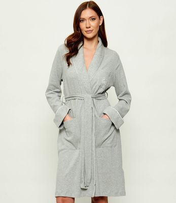 Szlafrok damski gładki LAUREN RALPH LAUREN ze sklepu: Gomez Fashion Store w kategorii: Szlafroki damskie - zdjęcie 874714-BD9-10338_RL204W000030I13