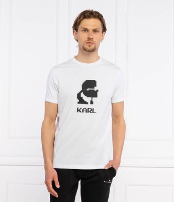 T-shirt męski na wiosnę młodzieżowy Karl Lagerfeld ze sklepu: Gomez Fashion Store w kategorii: T-shirty męskie - zdjęcie 874714-BD9-10338_KL212M000009007