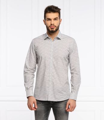 Koszula męska z klasycznym kołnierzykiem Karl Lagerfeld ze sklepu: Gomez Fashion Store w kategorii: Koszule męskie - zdjęcie 874714-BD9-10338_KL212M000075007