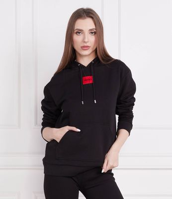 Bluza damska casual HUGO ze sklepu: Gomez Fashion Store w kategorii: Bluzy damskie - zdjęcie 874714-BD9-10338_BU212W000033001