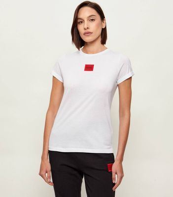 Bluzka damska casual HUGO ze sklepu: Gomez Fashion Store w kategorii: Bluzki damskie - zdjęcie 874714-BD9-10338_BU212W000036100