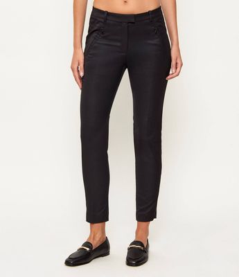 Spodnie damskie wiosenne casual BOSS BLACK ze sklepu: Gomez Fashion Store w kategorii: Spodnie damskie - zdjęcie 874714-BD9-10338_BB212W000075001
