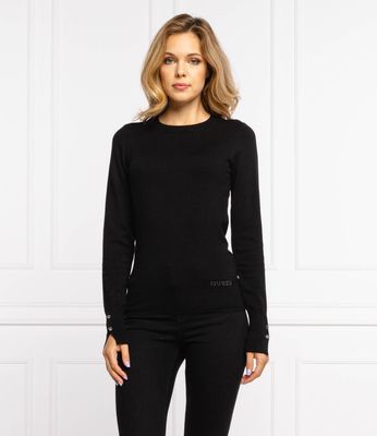 Guess - Sweter damski casualowy ze sklepu: Gomez Fashion Store w kategorii: Swetry damskie - zdjęcie 874714-BD9-10338_GJ214W000087058