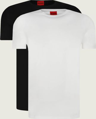 T-shirt męski casual HUGO ze sklepu: Gomez Fashion Store w kategorii: T-shirty męskie - zdjęcie 874714-BD9-10338_BU215M000167960