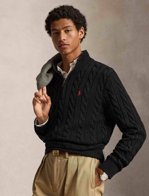 Sweter męski casual na zimę Polo Ralph Lauren ze sklepu: Gomez Fashion Store w kategorii: Swetry męskie - zdjęcie 874714-BD9-10338_PR215M000029K31