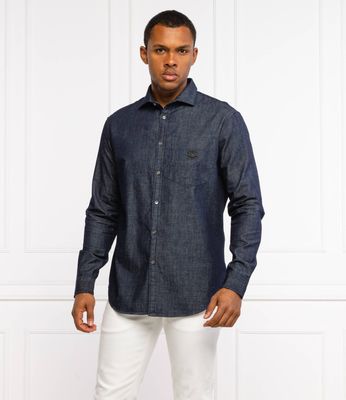 Koszula męska casual Emporio Armani ze sklepu: Gomez Fashion Store w kategorii: Koszule męskie - zdjęcie 874714-BD9-10338_EA215M000189941