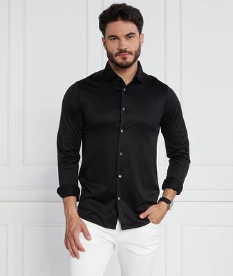 Koszula męska z klasycznym kołnierzykiem casual Emporio Armani ze sklepu: Gomez Fashion Store w kategorii: Koszule męskie - zdjęcie 874714-BD9-10338_EA215M000190996