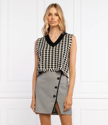 Kamizelka damska casual na wiosnę SILVIAN HEACH ze sklepu: Gomez Fashion Store w kategorii: Kamizelki damskie - zdjęcie 874714-BD9-10338_SH215W000076112