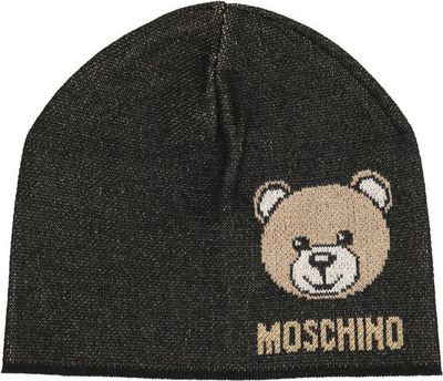 Czapka zimowa damska Moschino ze sklepu: Gomez Fashion Store w kategorii: Czapki zimowe damskie - zdjęcie 874714-BD9-10338_MO215W000017116
