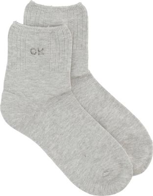 Calvin Klein - Skarpetki damskie bez wzorów ze sklepu: Gomez Fashion Store w kategorii: Skarpetki damskie - zdjęcie 874714-BD9-10338_CK215W000207004