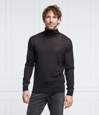 Sweter męski casual BOSS BLACK ze sklepu: Gomez Fashion Store w kategorii: Swetry męskie - zdjęcie 874714-BD9-10338_BB221M000214404